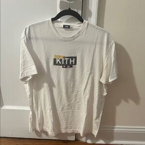 Kith White Tee with Multicolor Box Logo mens size medium